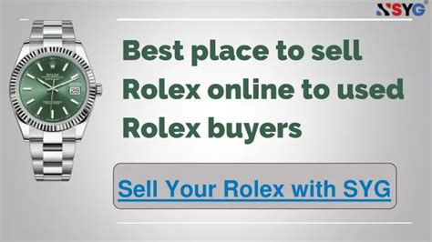 best place to sell rolex online|sell second hand Rolex.